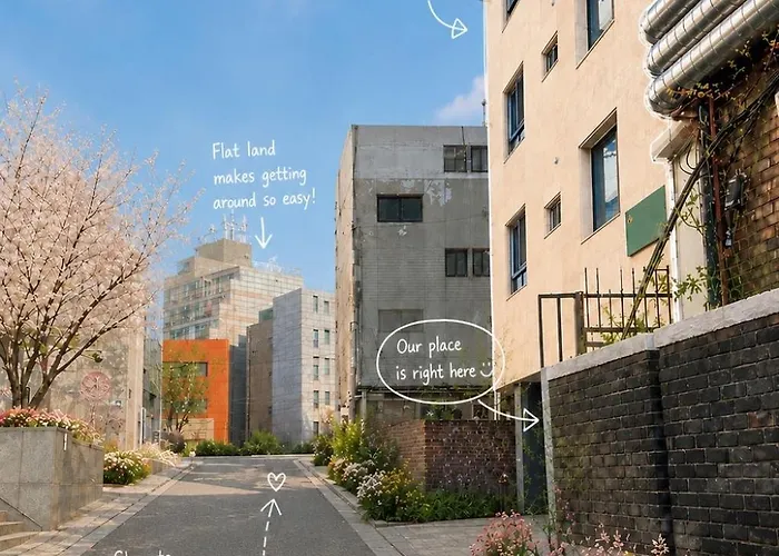 403 Newly Opened Yeonnam, 5 Minutes From Hongdae Airport Bus Yeonhui Private 4person Modern Wood Black Appartement